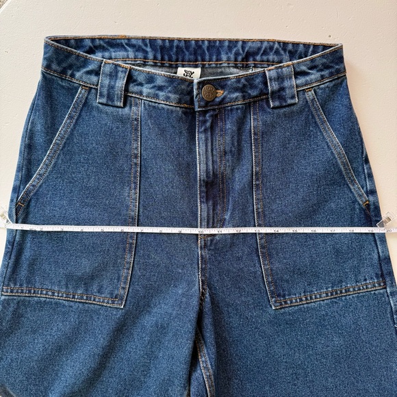 ✨Lucy & Yak Women's Mid Wash Blue High Waisted Wide-Leg Jeans NWT✨ - Picture 8 of 16